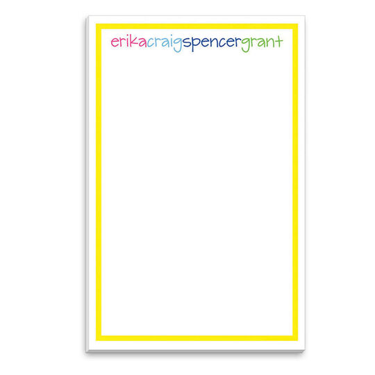 Colorful Yellow Border Notepads